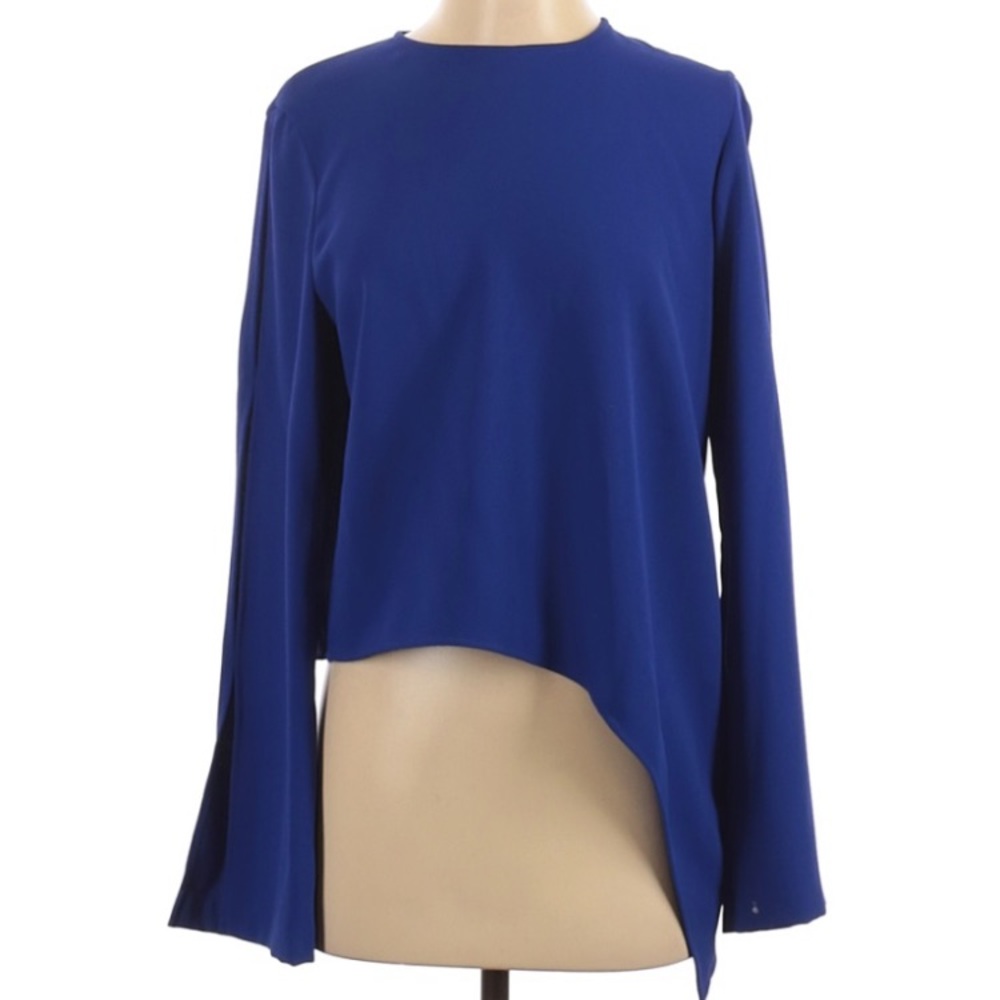 Iro Blue asymmetrical blouse